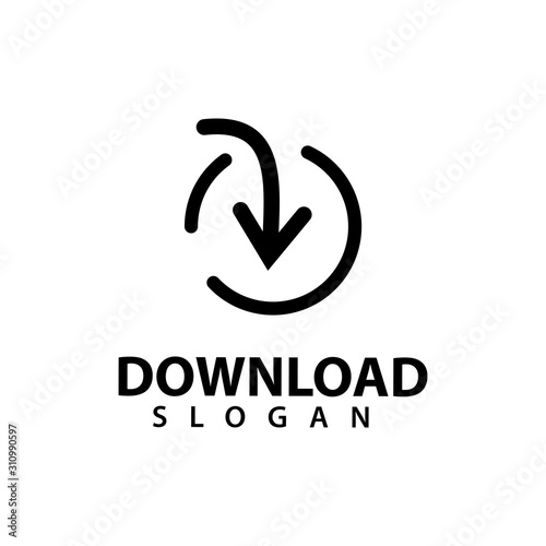 Download logo template design vector, illustration icon