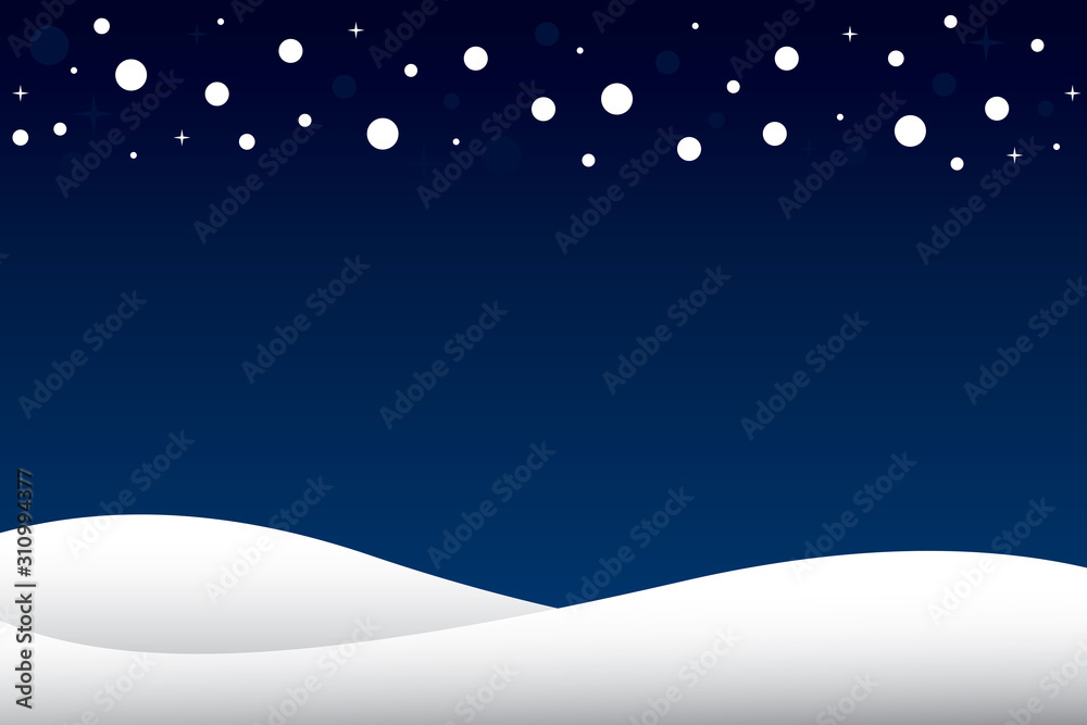 Sparkle winter night abstract background.