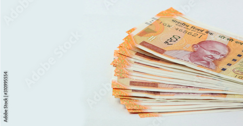 200 new notes. Indian Currency
