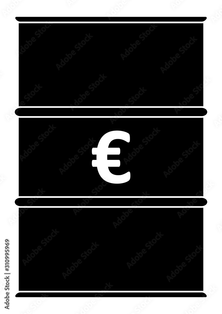 gz625 GrafikZeichnung - german - Ölfass mit Euro Symbol: (Währung) english - oil barrel icon. (oil drum container / currency) simple template - DIN A3 - poster xxl g8816 gz625 GrafikZeichnung - german - Ölfass mit Euro Symbol: (Währung) english - oil barrel icon. (oil drum container / currency) simple template - DIN A3 - poster xxl g8816