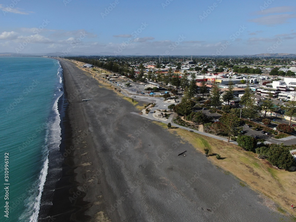 Napier, North Island / New Zealand - December 21, 2019: Napier, The Art Deco Capital City of New Zealand; and its landmarks, scenic views and beautiful surroundings