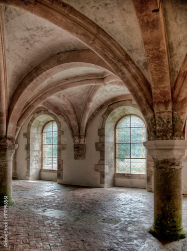 Salle de l'abbaye de Fontenay, France © Jorge Alves