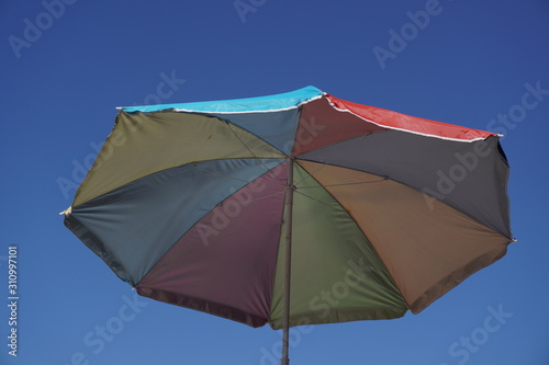 Big umbrella with blue sky  © TTEH