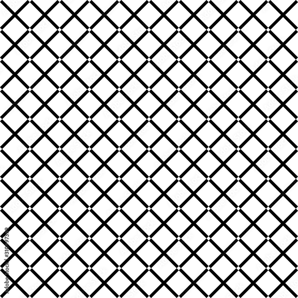 Fototapeta premium Seamless vector pattern. Geometric background texture. Black and white color. Simple modern style in flat design.