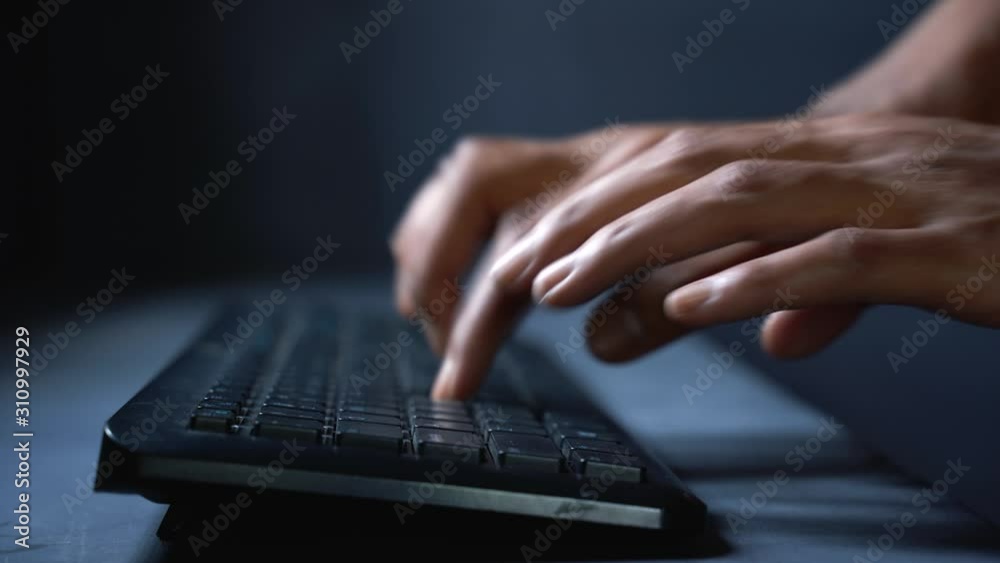 typing on wireless computer keyboard 4k typing on wireless computer keyboard 4k