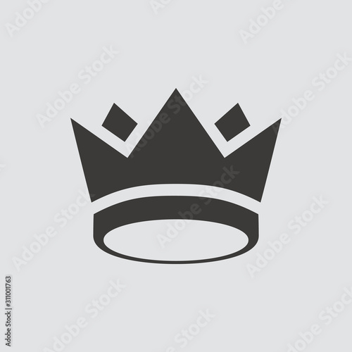 Crown icon. Vector illustration.