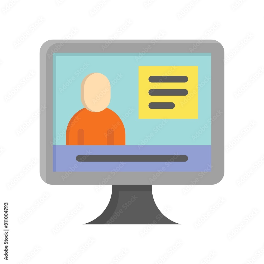 Television and technology related TV vector in flat design Television and technology related TV vector in flat design