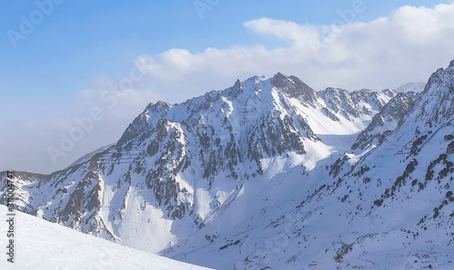 la mongie station de ski dans les Pyrénées 