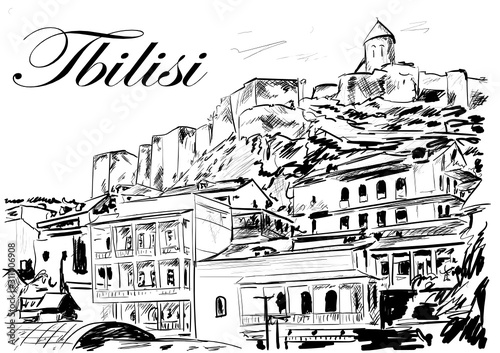 sketch of the city