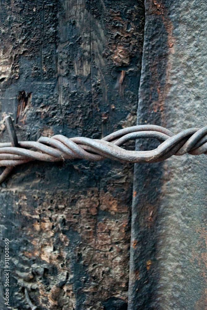 rusty chain on a background rusty chain on a background