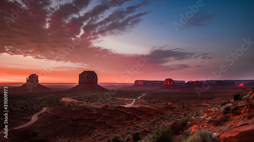 Sunrise at Monument Valley National Park