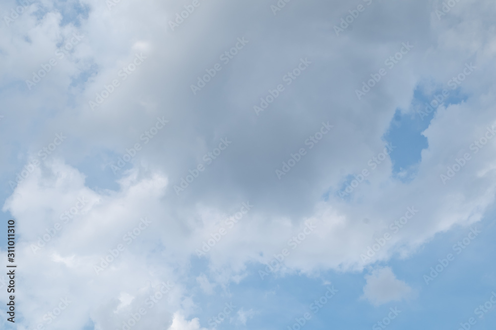 Beautiful white clouds and blue sky high definition skyscraper with grunge texture for background Abstract,nature art style,soft and blur focus.