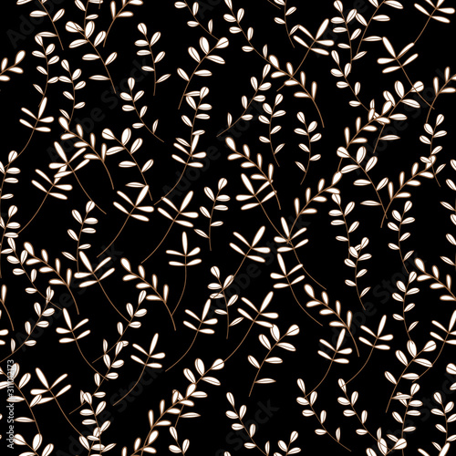 tropical hawaiian outline. Leaf plant botanical floral foliage. 
