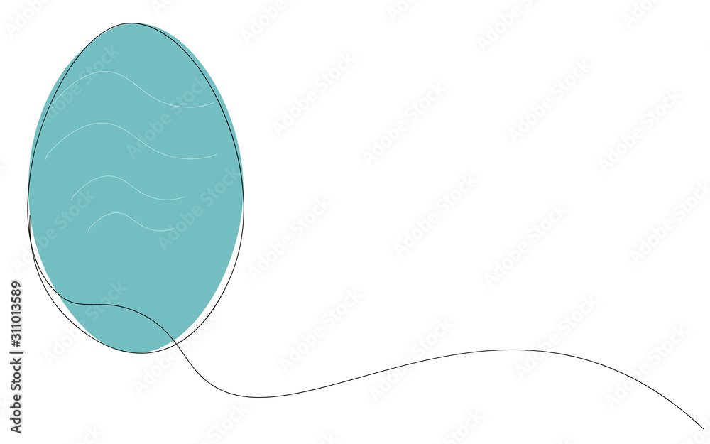 Easter background with blue egg vector illustration Easter background with blue egg vector illustration