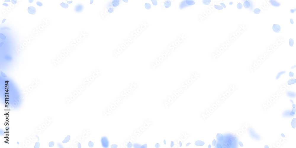 Dark blue flower petals falling down. Awesome roma Dark blue flower petals falling down. Awesome roma