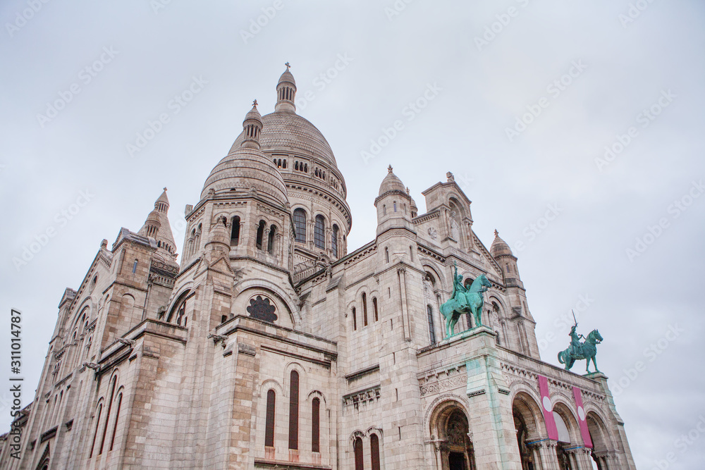 Sacre Coeur white cathedral in Paris