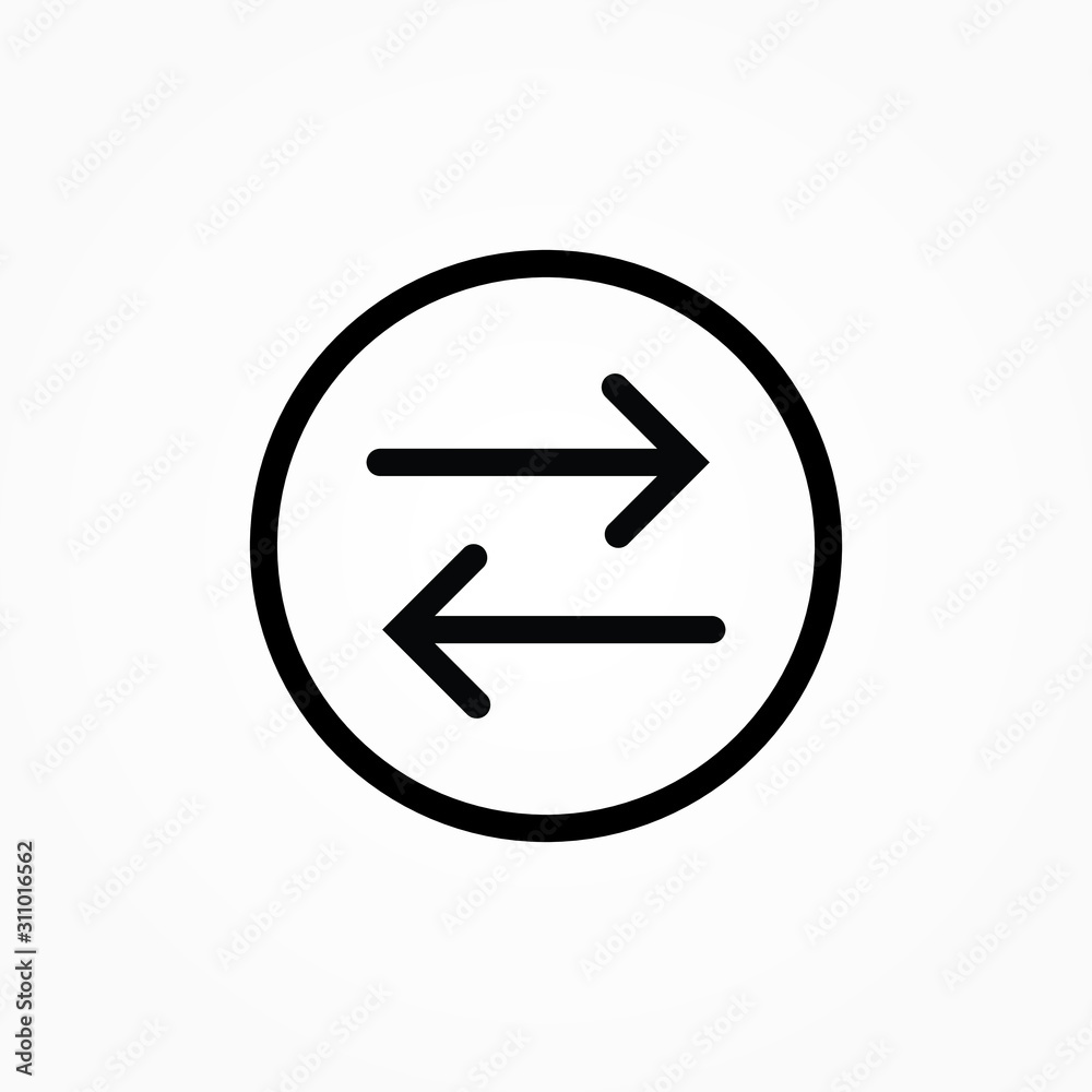 Login icon, logout icon, sign in icon vector template Login icon, logout icon, sign in icon vector template