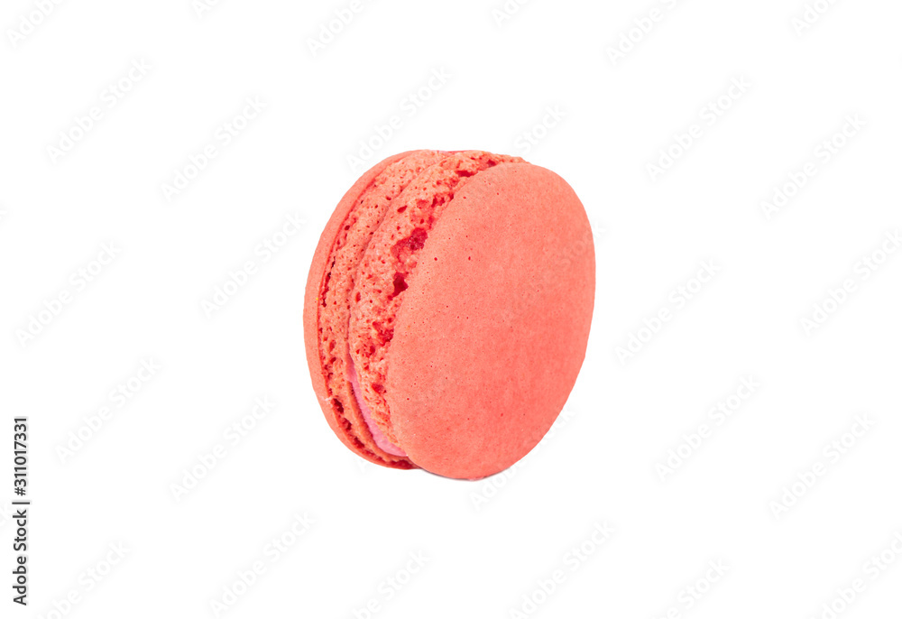 Pink macaroon isolated Pink macaroon isolated