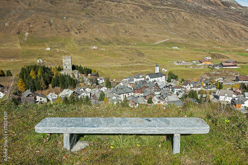 Blick auf Hospental, Uri, Schweiz photo