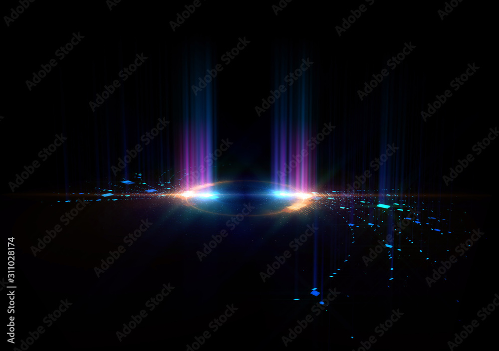 Abstract background. Motion swirl. Glowing circle. Bright spiral. Glow podium. Empty Scene. Space tunnel. Light ellipse. Glint galaxy. Oval stage. Led studio. Lens flare. Glare ring. Show disc.