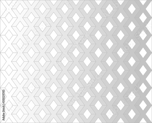 Grey X letter pattern background vector. Repeat X alphabet on white background.