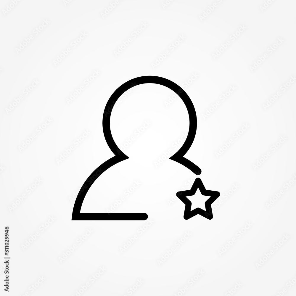 Person icon. Vector Following Account sign. Ideal Man. Vector Following Account Icon. Ideal Man. Avatar sign, Favorite man with star. User icon. Good man symbol. Best quality person icon. Person icon. Vector Following Account sign. Ideal Man. Vector Following Account Icon. Ideal Man. Avatar sign, Favorite man with star. User icon. Good man symbol. Best quality person icon.