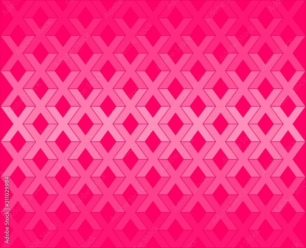 Pink X letter pattern background vector. Repeat X shape on pink background. Pink X letter pattern background vector. Repeat X shape on pink background.