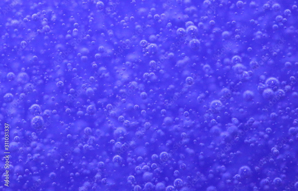 Bubbles in a blue bottle Bubbles in a blue bottle