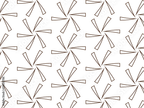 Repeating flower vector pattern