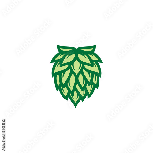 Hops flower for Beer Brewery Brewing Microbrewery logo design