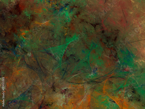 Wallpaper Mural brown abstract fractal background 3d rendering illustration Torontodigital.ca