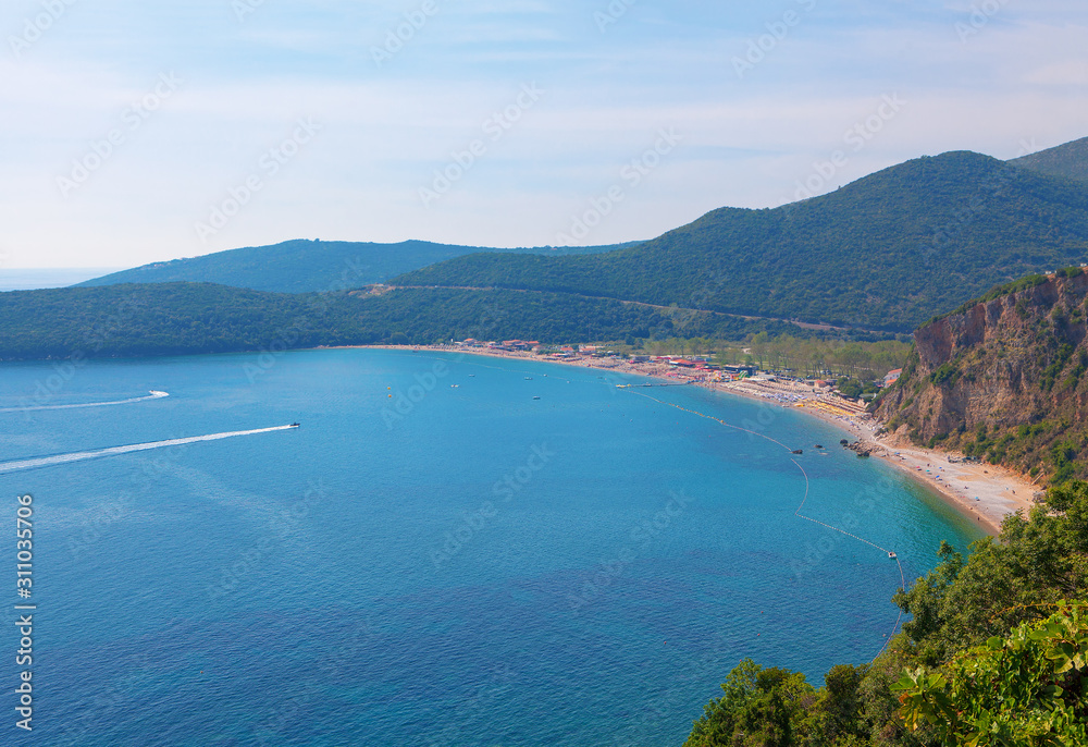 Aerial coastal view of Adriatic Sea