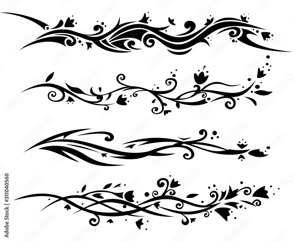 Floral tatoo for women.