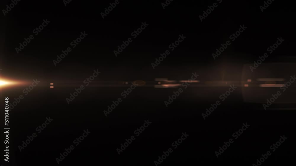 Optical Lens Flare Effect, Edge Light Leak, Glowing Burst, Flicker ...