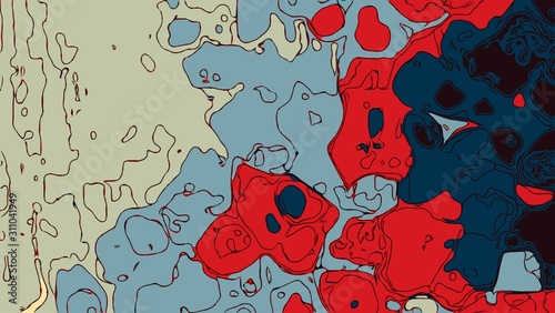 Background with abstract colorful maps. Texture with red, black, blue, gray and deep blue colors. Print for phone case, gift and wrapping paper, pillow and textile/fabric.