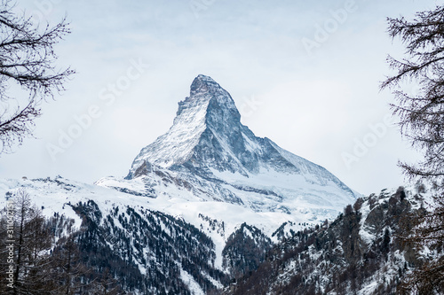Matterhorn seen from Gornergrat in Switzerland photo