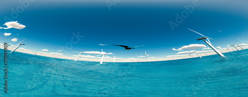 Wallpaper Mural wind turbines Torontodigital.ca