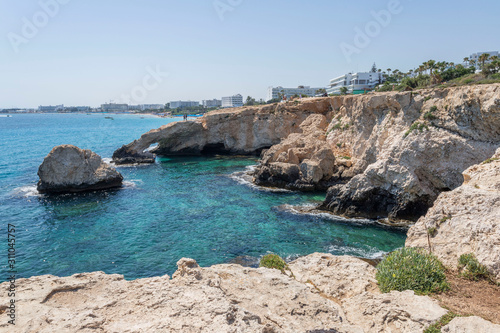 bridge of love, arch of love and the blue sea, Ayia Napa, Cyprus