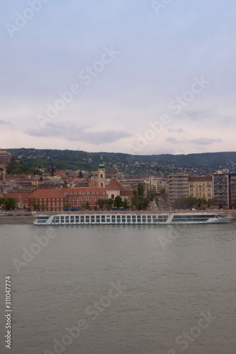 Cityscape in Budapest. Landmarks of Hungary.