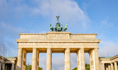 Brandenburg Gate in the morning.