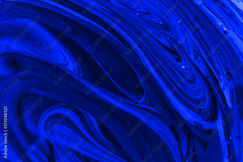 Creative abstract background. Blue and white mixed acrylic paints Creative abstract background. Blue and white mixed acrylic paints