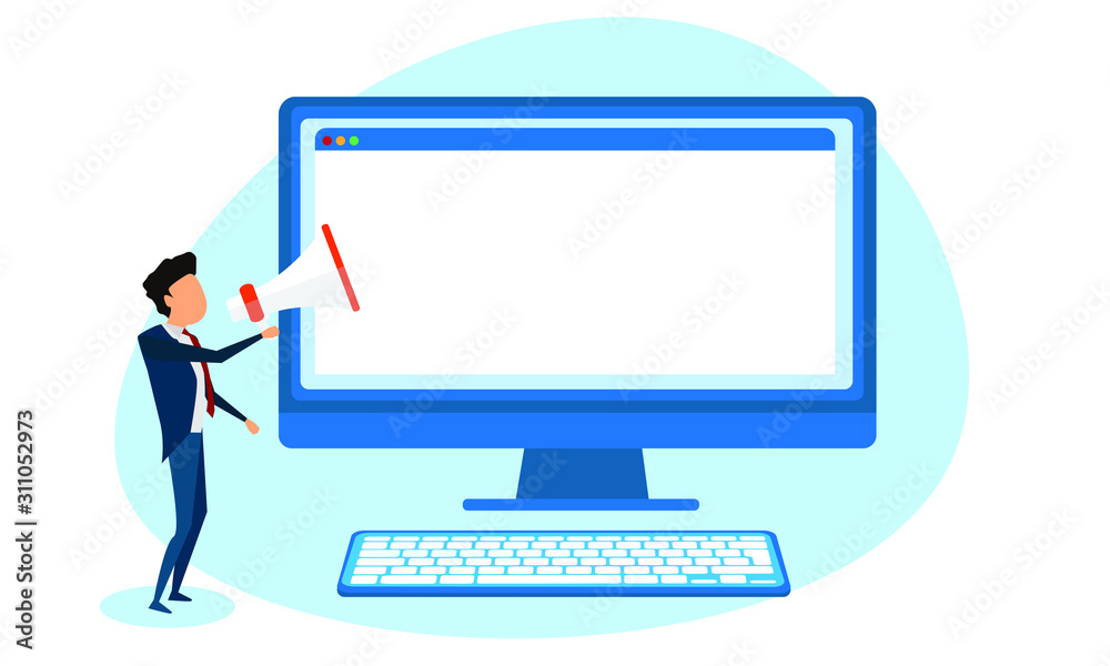 Business Advertising Promotion on computer social network. Business Advertising Promotion on computer social network.