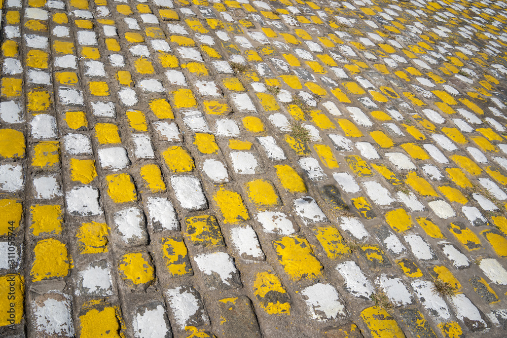 custom made wallpaper toronto digitalcobbled streets of the historical part of La Boca, Buenos Aires, Argentina