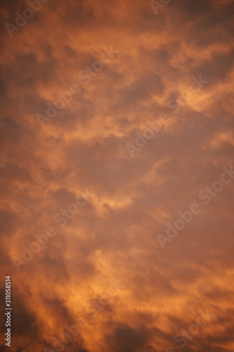 high contrast orange cloud