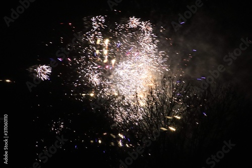 fireworks at night