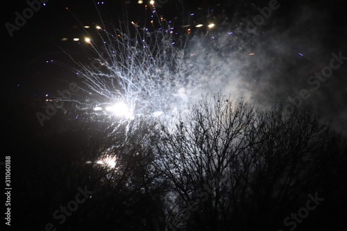 fireworks at night