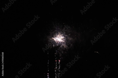 fireworks at night