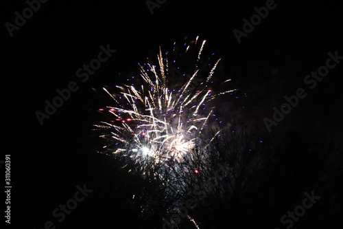 fireworks at night