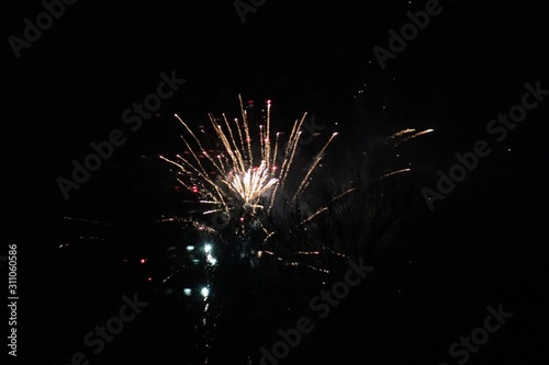 fireworks at night