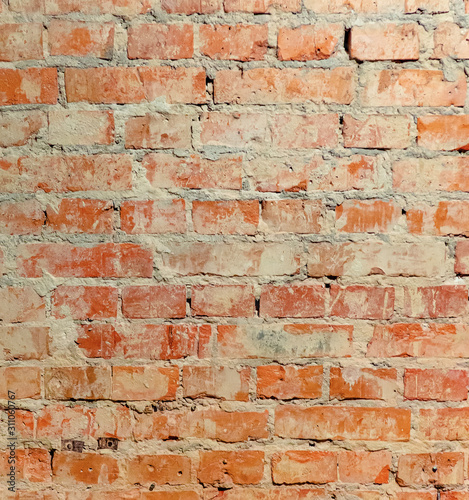 brick red wall close up texture rough